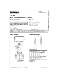 Datasheet 74F269SC manufacturer Fairchild